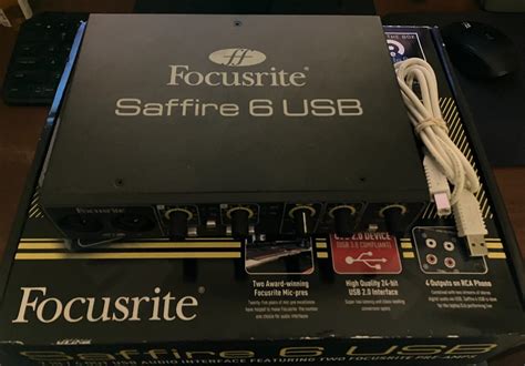 Focusrite Saffire 6 USB Audio Interface - Original Box - USB Cable 815301008118 | eBay