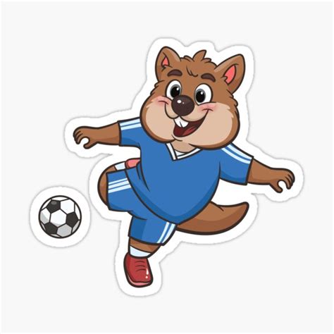 "Soccer Player Quokka" Sticker by wantgreatness | Redbubble