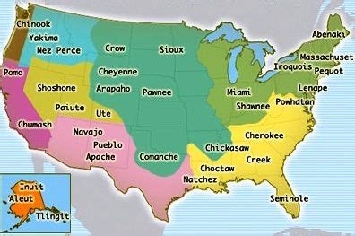 Tribe Location Map | Native american map, Native american history, American indian history