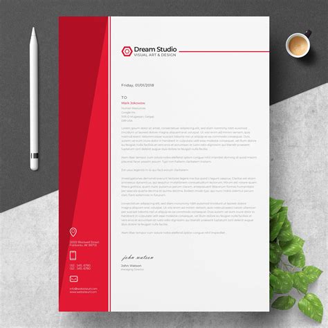 Letterhead Template - Download Free Vectors, Clipart Graphics & Vector Art