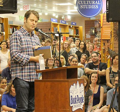 Nick Offerman at BookPeople: The Parks and Rec star read from his new book Gumption and ...