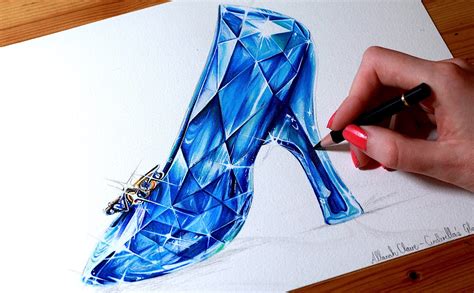 Cinderella Glass Slipper Drawing at GetDrawings | Free download