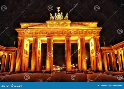 Brandenburg Gate At Night, Germany, Brandenburger Tor, Berlin ...