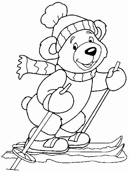 Winter Animal Coloring Page - 318+ SVG PNG EPS DXF in Zip File