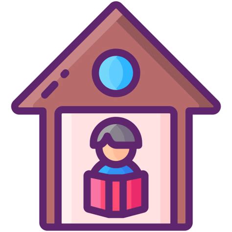 Homeschooling Flaticons Lineal Color icon