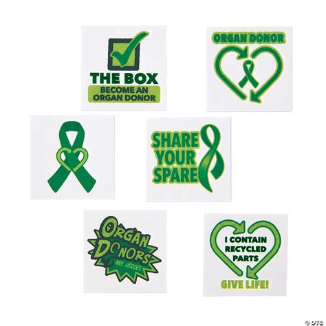 Organ Donor Awareness Tattoos - Discontinued