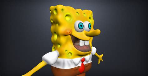 spongebob character sc1 3d model