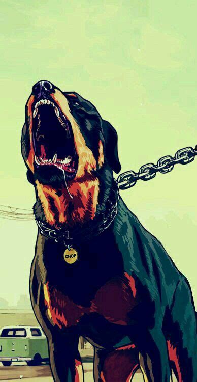 Chop - Gta 5 - Franklin's dog | GTA - Grand Theft Auto | Desenho de gta ...