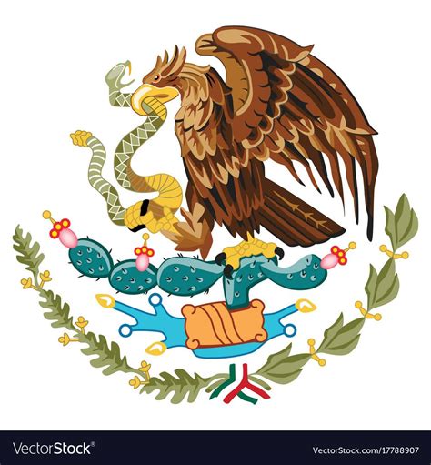 Vector illustration coat of arms of Mexico. United Mexican States. Download a Free Preview or ...