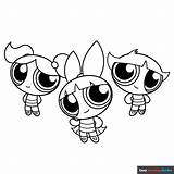 Powerpuff Girls Coloring Page  Easy Drawing Guides sketch template