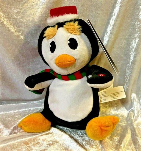 Gemmy Singing Dancing Animated Christmas Penguin Plush Sings Tutti ...