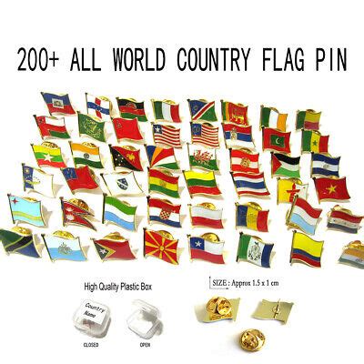 200+ Country Flag Lapel Pin Patriotic Badge Brooches Metal ALL WORLD | eBay