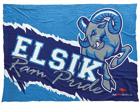 Alief Elsik Ram Pride high school mascot blanket. Show your school ...