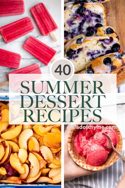 40 Best Summer Desserts | Ahead of Thyme