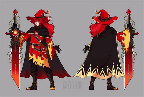 ArtStation - Diluc Crimson Witch of Flames