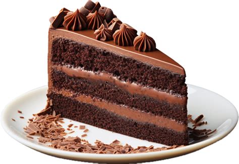 AI generated chocolate cake slice png 35063082 PNG