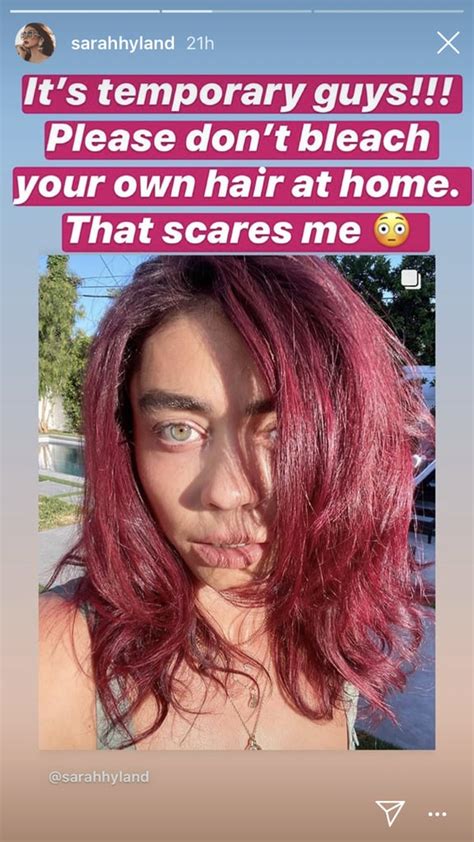 Sarah Hyland Tried to Dye Her Hair Pink – See Photo | Allure