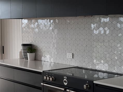 Gorgeous Light Reflection | White tile backsplash, White mosaic, White ...