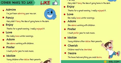 Another Word for “Like” | List of 95+ Synonyms for “Like” in English