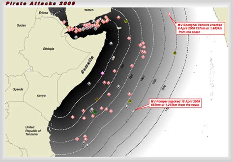 Somali Pirates Map