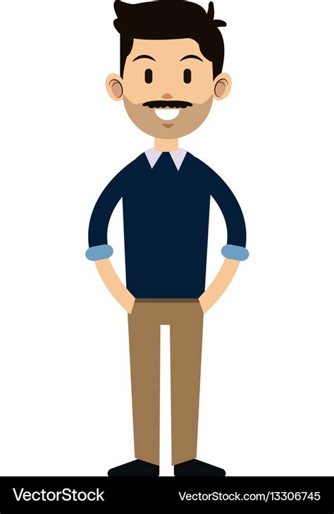 Man cartoon icon Royalty Free Vector Image - VectorStock