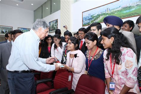 Ratan Tata Interacting with the students of SRM University at its ...