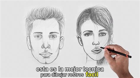 ESTA ES LA MEJOR TECNICA PARA DIBUJAR ROSTROS FACIL - YouTube