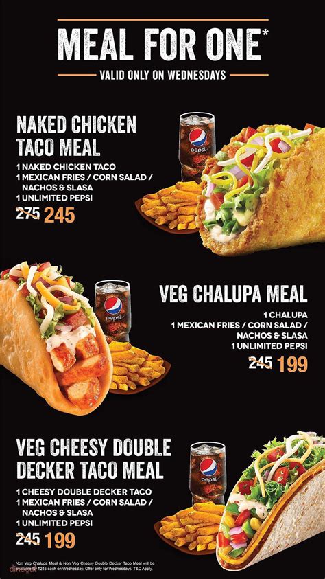 Menu of Taco Bell, Panjagutta, Hyderabad | Dineout