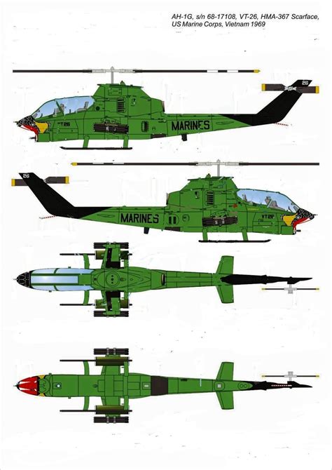 Cobra Helicopter Drawing