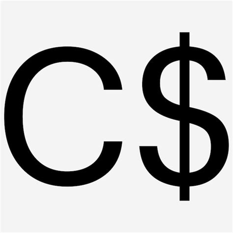 Premium Vector | Canadian dollar currency symbol icon