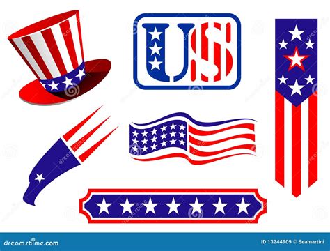 American Patriotic Symbols Royalty Free Stock Images - Image: 13244909