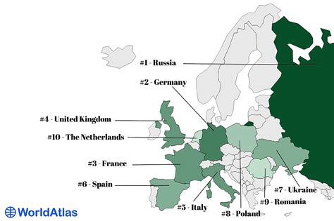 Largest Countries In Europe By Land Mass | Bruin Blog