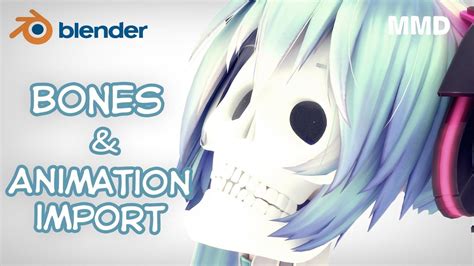 【MMD in Blender】Bones & Animation import (Tutorial) | Machinimania | Animation, Tutorial, Blender