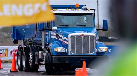 Garbage truck drivers compete in contests of skill and safety