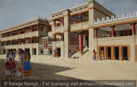 Knossos, Island of Crete, Royal Palace Court, 1450 BC – Archaeology Illustrated