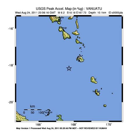 Magnitude 6.2 earthquake hits Vanuatu - The Watchers