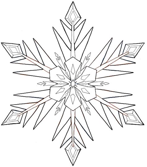 How to Draw Snowflakes from Disney Frozen Movie with Easy to Follow ...