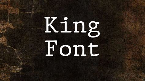 King Font Free Download