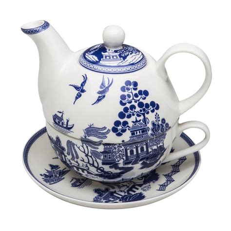 Blue Willow Tea-for-One Set