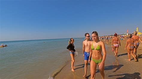 Bibione Beach Italy Walking Tour 4K UHD 60fps 2022 - YouTube