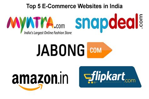 Top 5 e-commerce websites in India