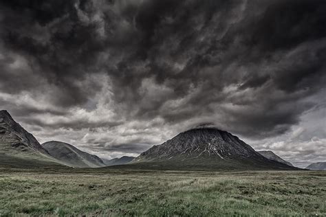 Free download | dark, sky, cloudy, mountain, highland, landscape, green ...