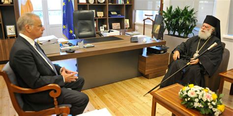 The Minister of Interior of Cyprus received the Patriarch of Alexandria ...