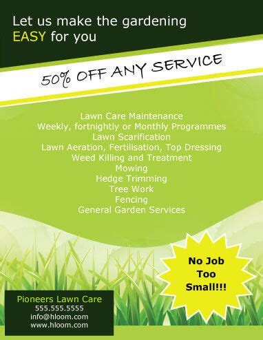 No Job too small Landscaping Flyer Template | Lawn care business, Lawn ...