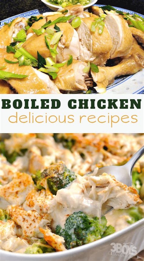 Simple Boiled Chicken Recipes