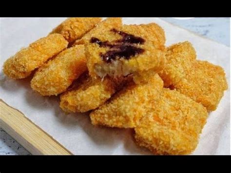 Resep Nugget Pisang Keju - YouTube