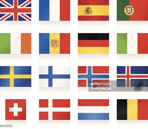 Flags Collection 1 Western And Nothern Europe High-Res Vector Graphic ...