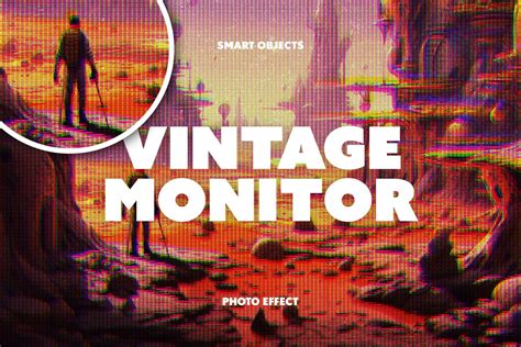 Vintage Crt Monitor Photo Effect - Design Cuts