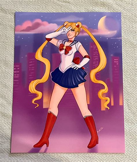 Impresión de Sailor Moon Fanart - Etsy México