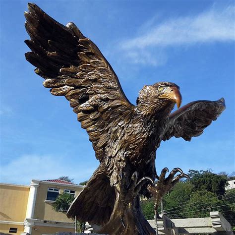 Eagle Sculpture in Bronze for Outdoor Art Decoration - Aongking Sculpture